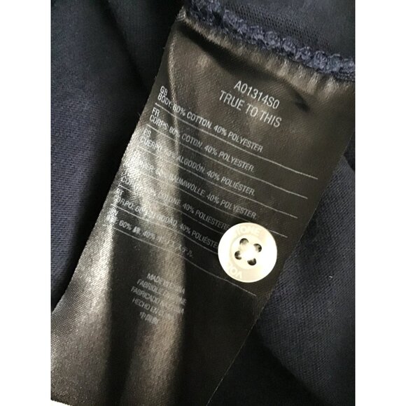 Volcom Mens Polo Shirt Large Cotton Navy Blue - Picture 7 of 7